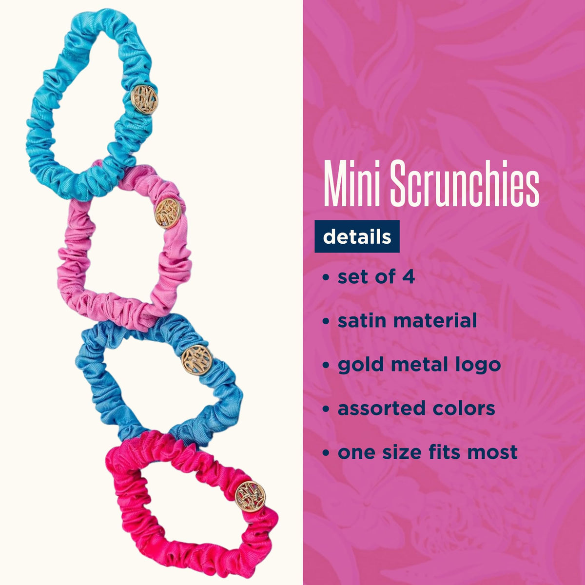 Lilly Pulitzer scrunchie used in casual outfit setting for elevated everyday look