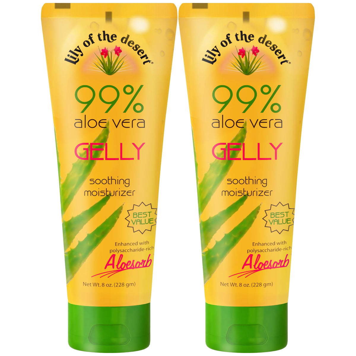 Lily Of The Desert front packaging showing bottle and brand for soothing relief