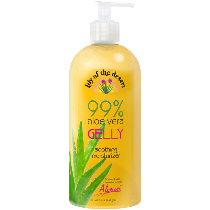 Lily Of The Desert front packaging showing 16 fl oz bottle and label, soothing hydration