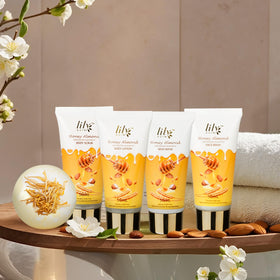 LILY ROY product labels close-up highlighting key moisturizing ingredients