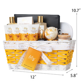 LILY ROY spa set in bathroom lifestyle scene suggesting relaxing routine