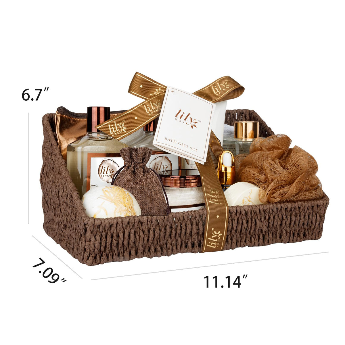 LILY ROY spa set styled in bathroom to show gifting and everyday use