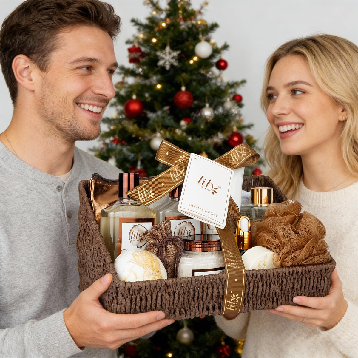 LILY ROY waffle slippers with travel bag staged for comfortable spa comfort