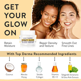 LILY SADO cream swipe on skin showing quick absorption and non-greasy finish benefit