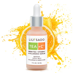 LILY SADO front packaging showing serum bottle and branding benefits