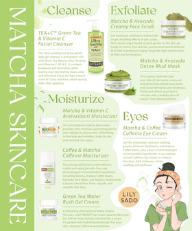 LILY SADO matcha and fruit ingredients conveying antioxidant nourishment