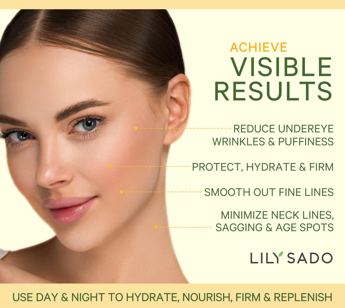 LILY SADO label close-up showing ingredient list and vegan benefit