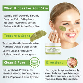 LILY SADO before and after skin comparison showing smoother, refined texture