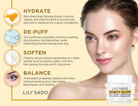 LILY SADO open cream texture demonstrating silky smooth absorption benefit