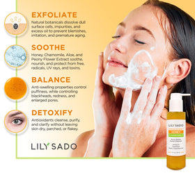 LILY SADO gel texture close-up highlighting smooth gentle cleansing