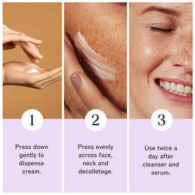 LilyAna Naturals applying cream on hand demonstrating easy absorption and moisturization