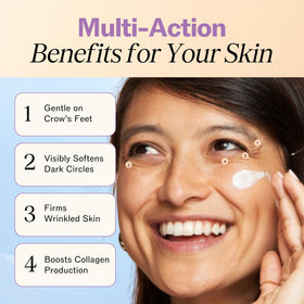 LilyAna Naturals applying under-eye to reduce puffiness and soothe delicate skin