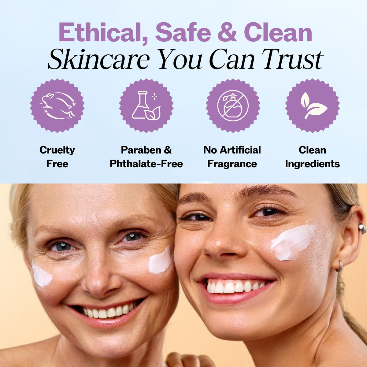 LilyAna Naturals on a bathroom shelf in morning routine for refreshed look benefit