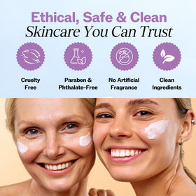 LilyAna Naturals on a bathroom shelf in morning routine for refreshed look benefit