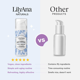 LilyAna Naturals open jar showing creamy texture and quick absorption