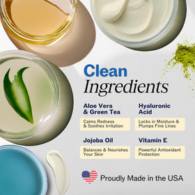 LilyAna Naturals ingredient label highlighting retinol, hyaluronic acid benefits
