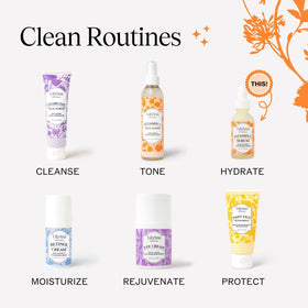 LilyAna Naturals serum on a vanity suggesting everyday skincare routine