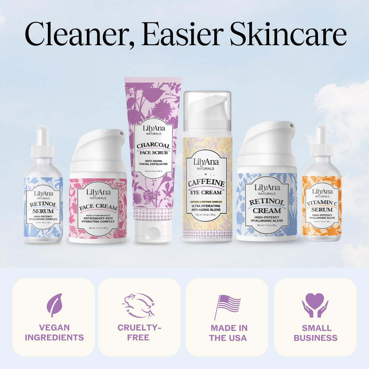 LilyAna Naturals on bathroom vanity in lifestyle setting showing daily use benefit