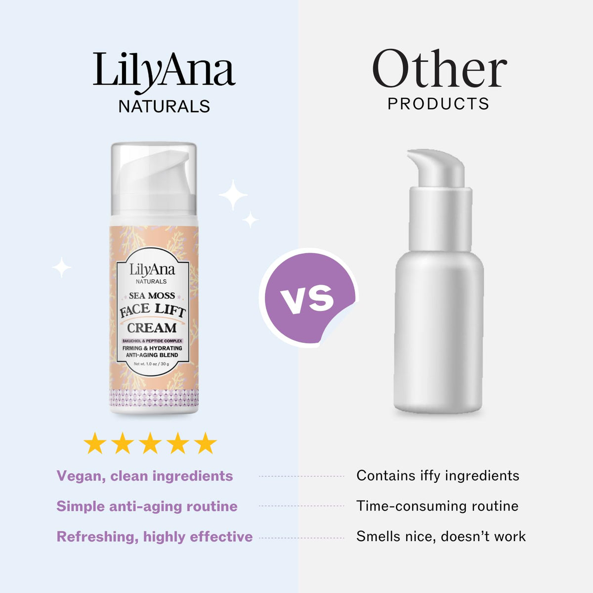 LilyAna Naturals sea moss ingredient visual representing mineral-rich hydration