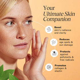 LilyAna Naturals serum pump close-up demonstrating easy dispensing benefit