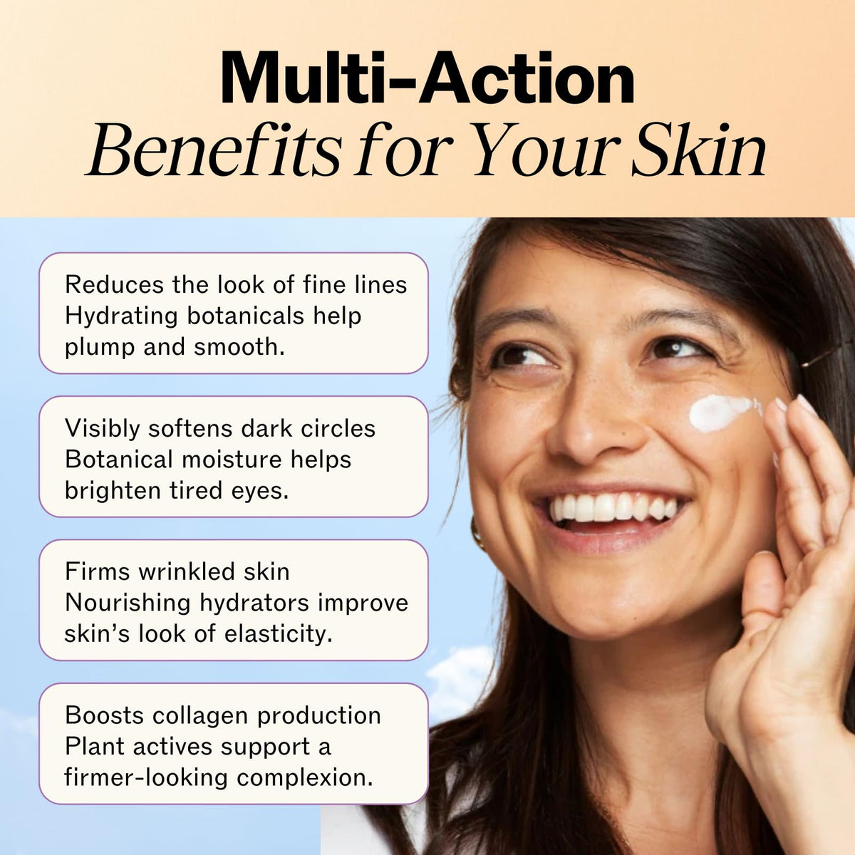 LilyAna Naturals cream texture close-up illustrating fast absorption benefit
