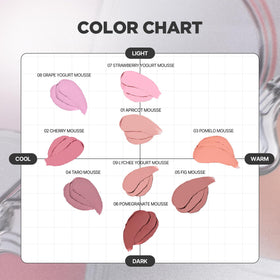 lilybyred multi-point use across nose and chin for coordinated, fresh tint