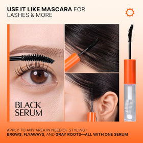 lilyeve morning application on lashes demonstrating instant groomed look