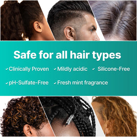 lilyeve shampoo being massaged into scalp to illustrate application