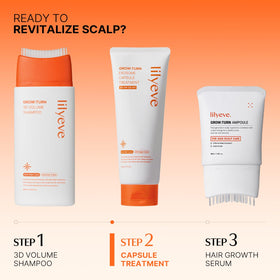 lilyeve product in a spa setting, implies relaxing at-home scalp therapy