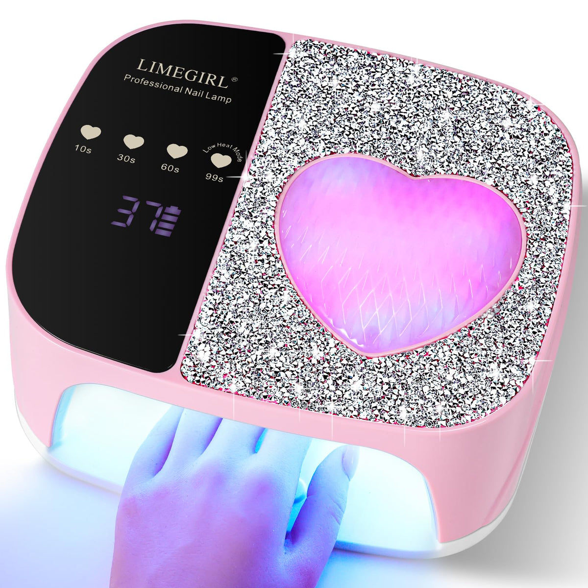 LimeGirl front view of lamp showcasing compact design and professional look