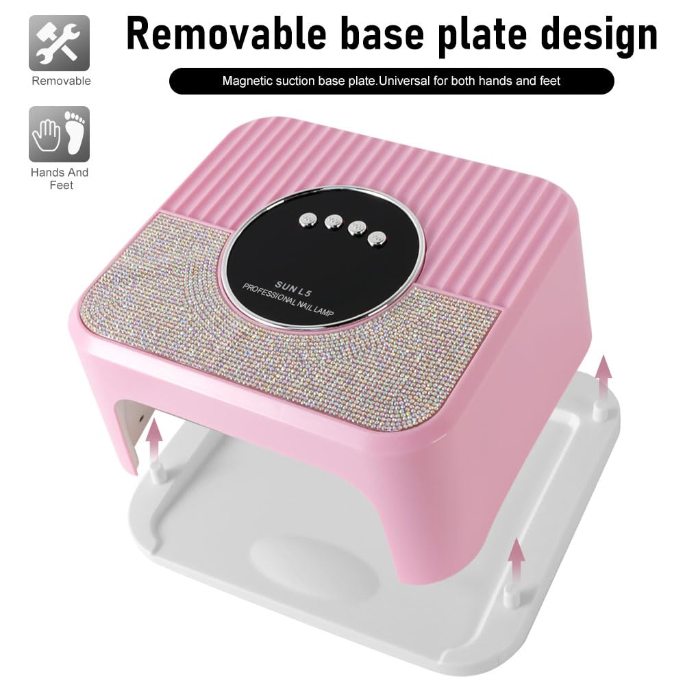 LimeGirl lamp with hand under infrared sensor for automatic hands-free activation