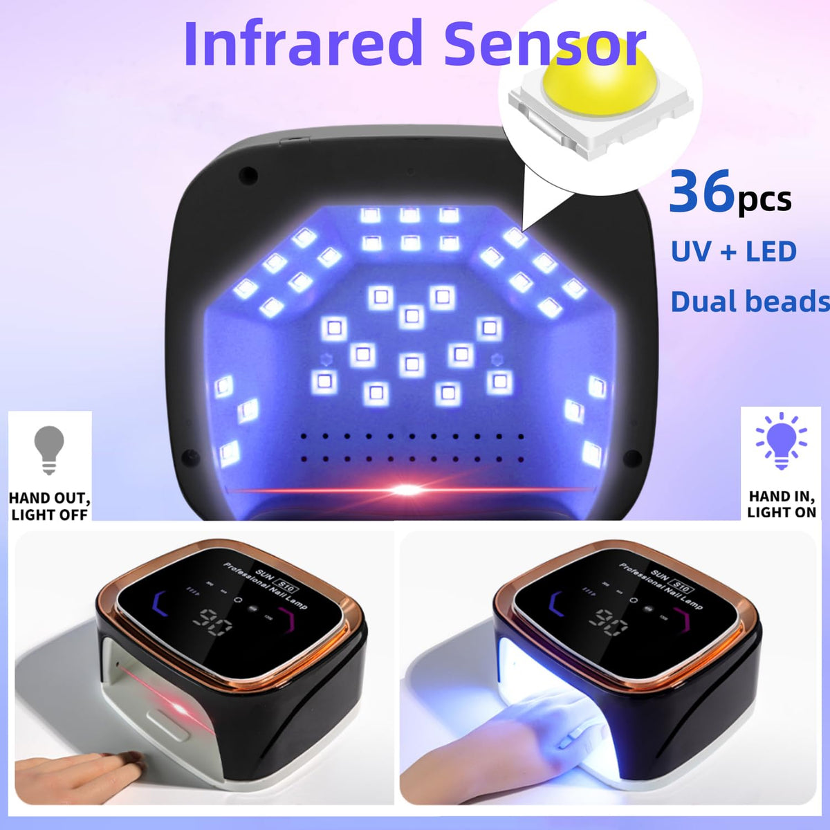 LimeGirl lamp in salon setup curing nails offering professional results at home