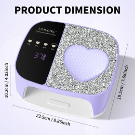 LimeGirl side profile with charging cable showing cordless rechargeability