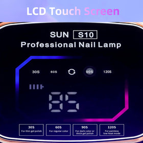 LimeGirl close-up of 36 dual LED UV beads highlighting even 180° nail coverage