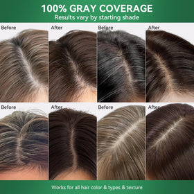 Limer applying shampoo in hair demonstrating easy at-home coverage benefit