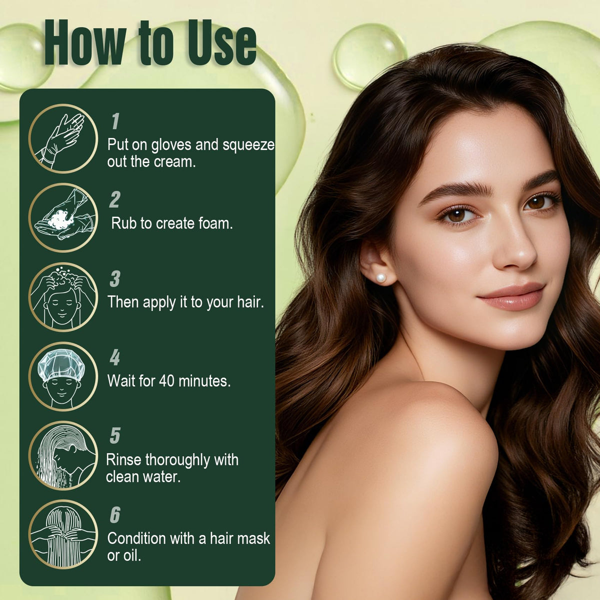 Person applying Limer shampoo in bathroom demonstrating simple at-home coloring