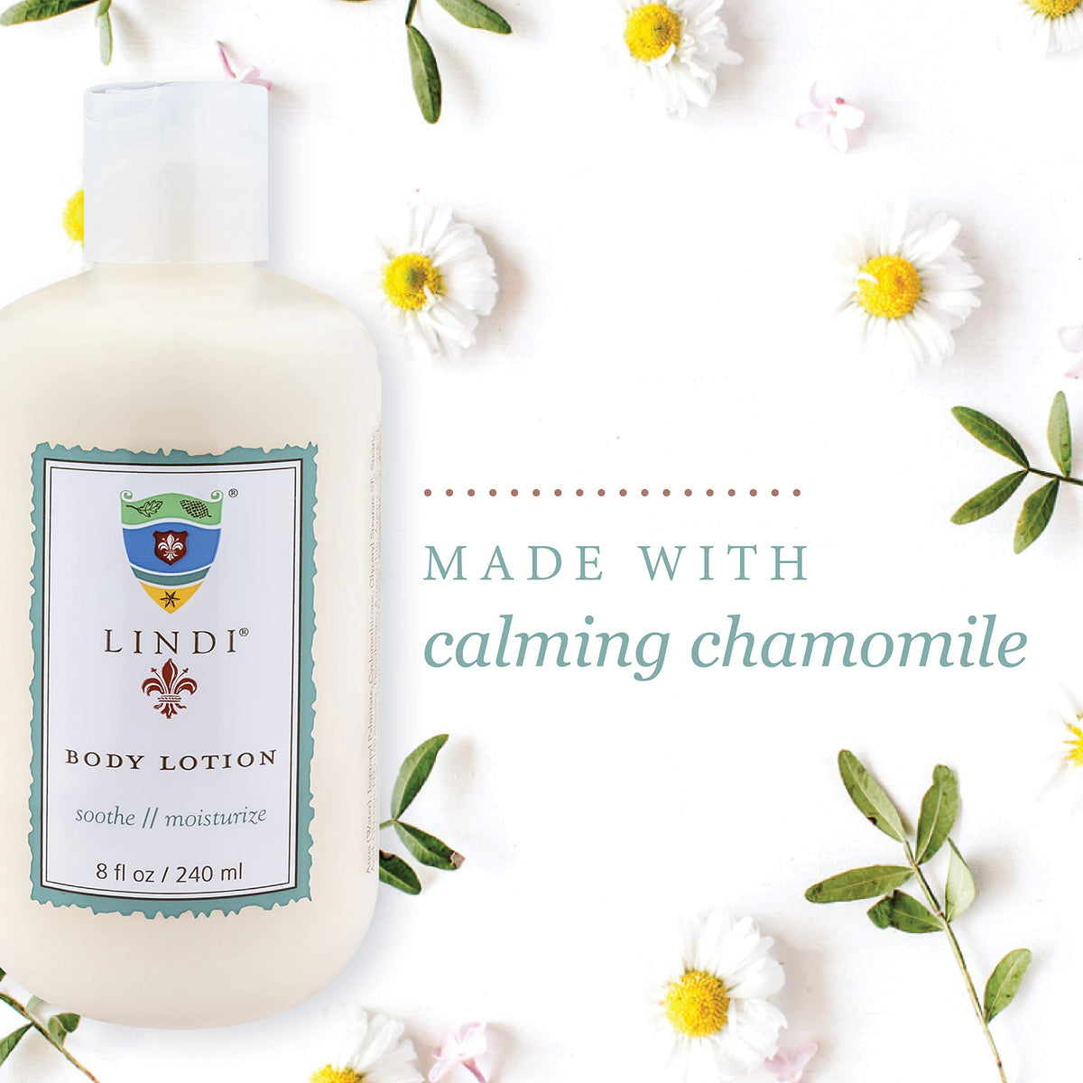Lindi Skin lotion by shower to illustrate post-bath use that locks in moisture