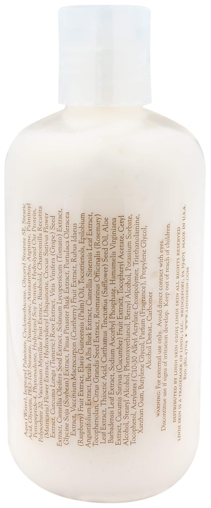 Lindi Skin lotion being dispensed to demonstrate easy pump use and hygienic application