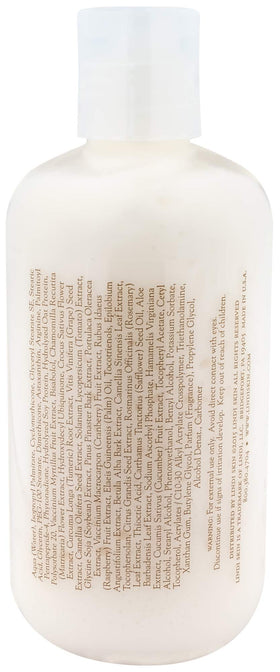 Lindi Skin lotion being dispensed to demonstrate easy pump use and hygienic application