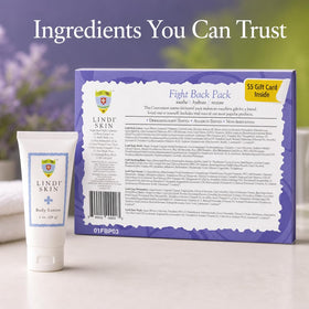 Lindi Skin body wash bottle label visible promoting mild cleansing comfort