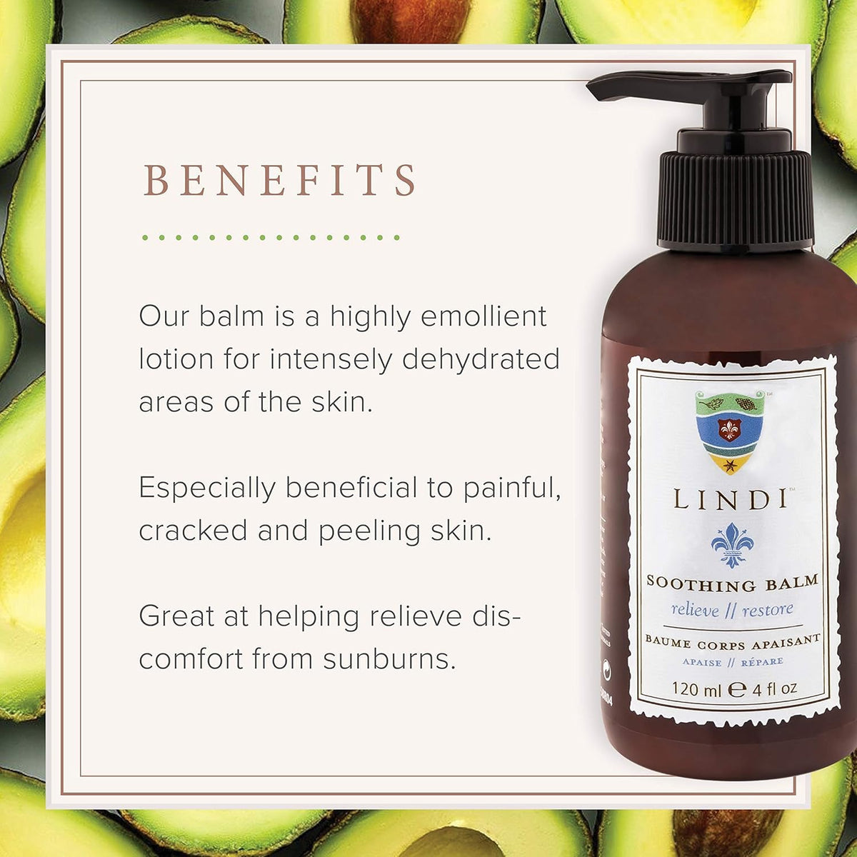 Lindi Skin balm used on heels showing targeted repair and moisture retention benefit