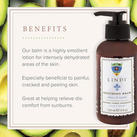 Lindi Skin balm used on heels showing targeted repair and moisture retention benefit