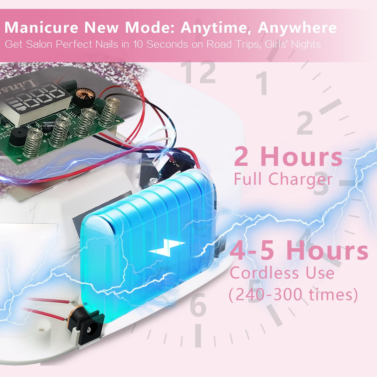 Linssy diamond LCD detail highlighting display clarity and style
