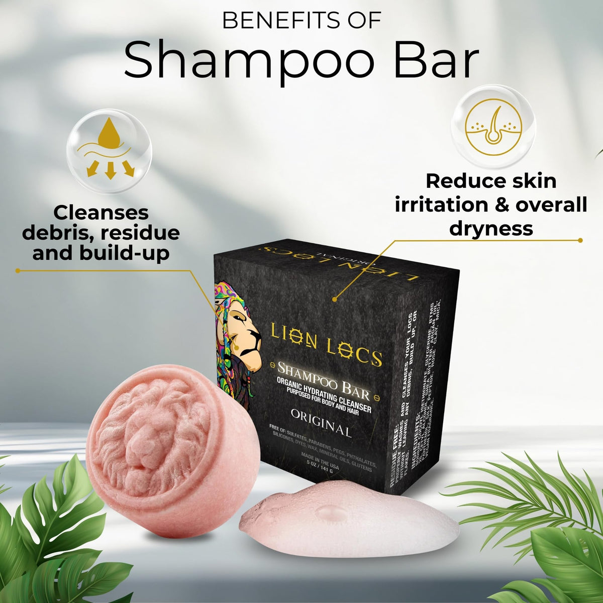 Lion Locs close-up of bar texture highlighting concentrated formula