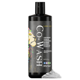 Lion Locs front bottle view showing label and clean design benefits