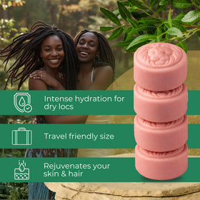 Lion Locs bar in travel kit showing TSA-friendly solid convenience