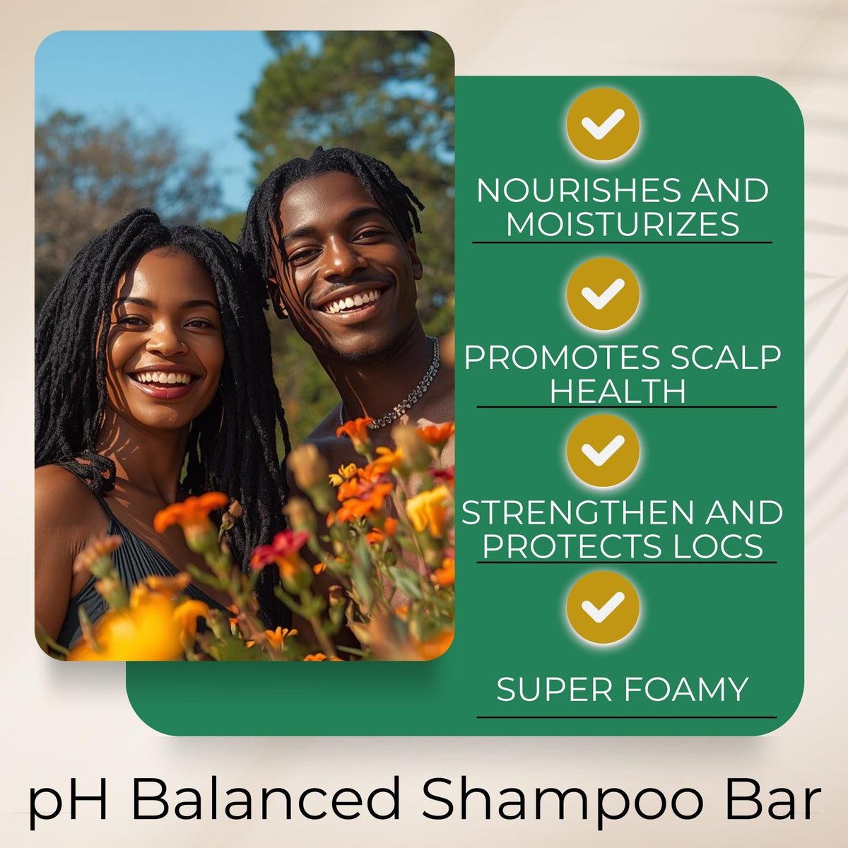 Lion Locs ingredients display with shea and coconut for hydration