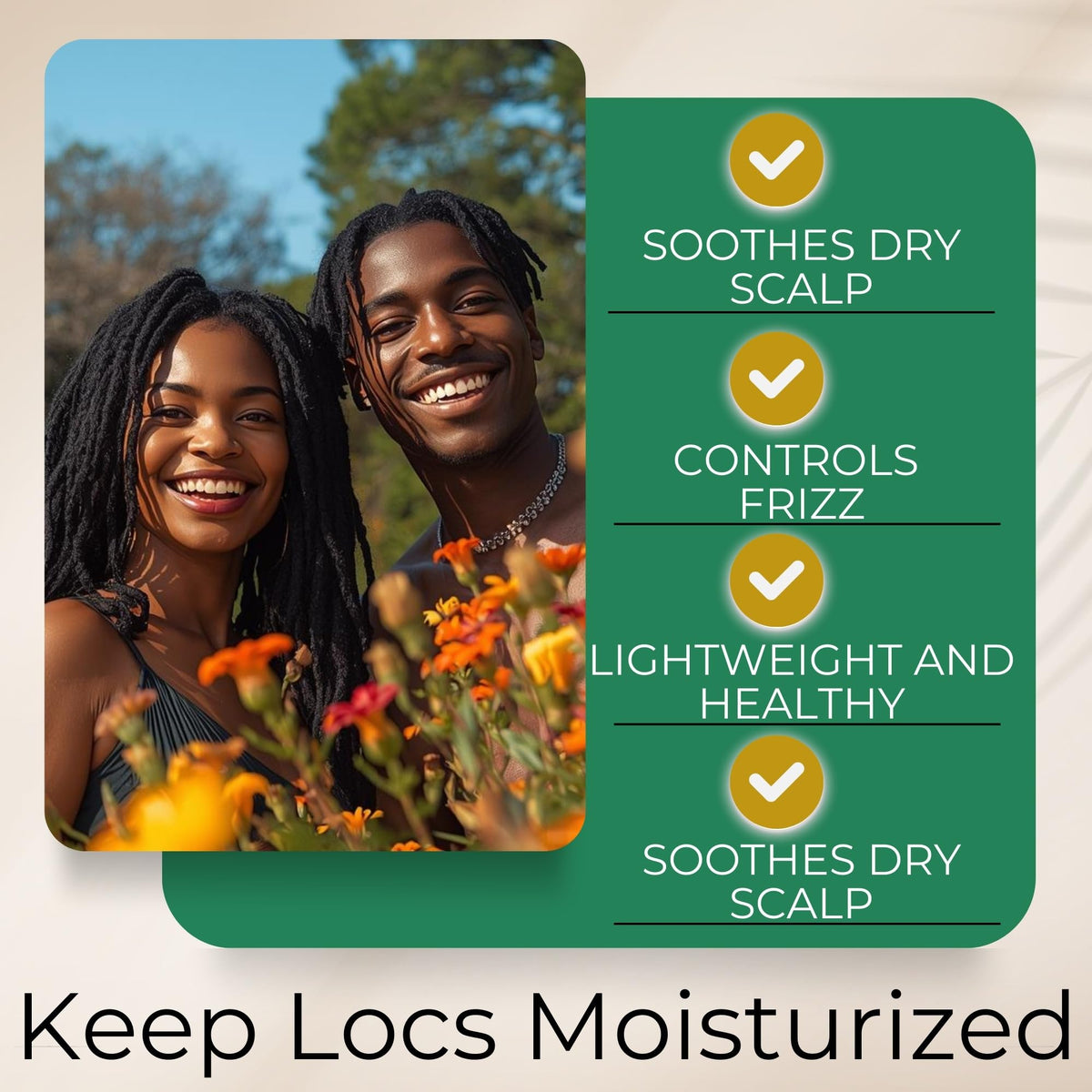 Lion Locs used on braids in a lifestyle scene for daily refresh