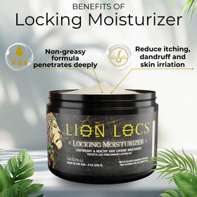 Lion Locs cream texture close-up showing smooth consistency for even application