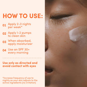 LION POSE ingredient panel label showing acids blend and formulation transparency
